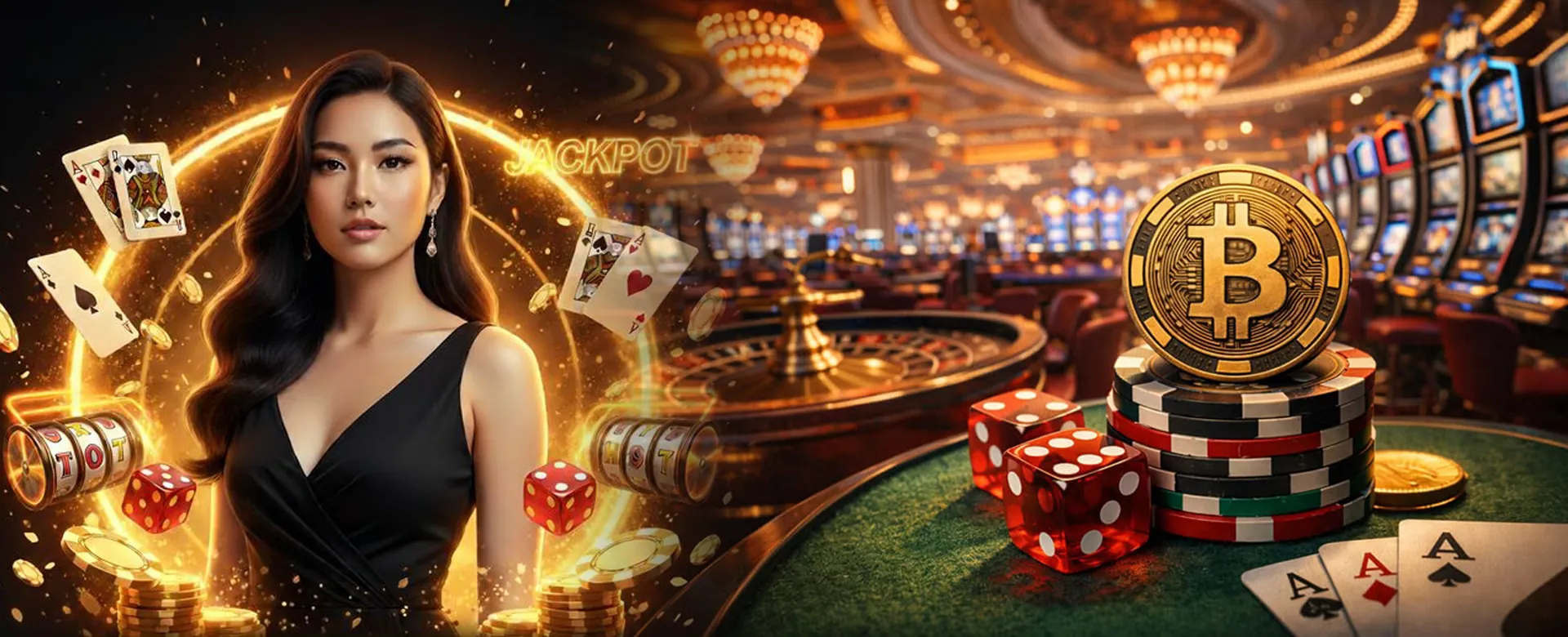 Dynamic visual representing gbet's online gambling platform with casino games and sports betting